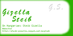 gizella steib business card